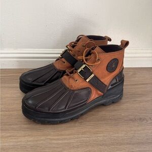 Ralph Lauren Polo Oslo Low Men's Boots Tan-Brown size 13D